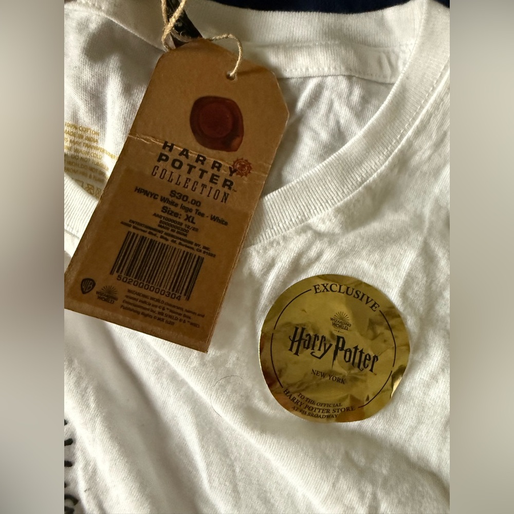 White Harry Potter New York T-Shirt NWT size xl - Picture 3 of 3